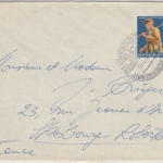 BRD - 40 Pfg. Wofa 1958 (Bauer), Brief n. FRANKREICH, Königstein - Strassbourg