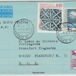 Portugal - 14 E. GA-Aerogramm + Zusatz, Lupo-Brief/LH-1st-Flight Oporto 1981 n.