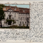 Thüringen - Erfurt Regierung, farb. AK, gelaufen 1902