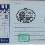 Tuvalu - 30 C. GA-Aerogramme, SST Funafuti/Essen, Zuleitung 1st-Flight 1992
