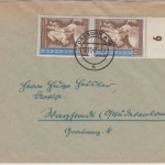 DR - 6 Pfg. Postkongress, Paar a. Brief Dresden - Wagstadt 1942
