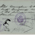 Württemberg - 2 Pfg. Dienst-GA-Karte/Oberamtsverkehr Bissingen - Thamm 1903