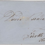 NDP/Bayern - 3 Kr. dst., Brief K1 Offenbach - Fürth 1869, ohne Inhalt