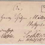 Preussen - Weferlingen (1867), Ra2 a. Dienstbrief n. Lochstedt, Wendebrief