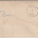 Preussen - Weferlingen (1867), Ra2 a. Dienstbrief n. Lochstedt, Wendebrief