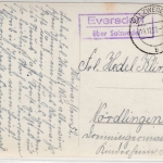 DDR - Eversdorf ü. Salzwedel, Landpost-Ra2 a. Karte n. Nördlingen 1952