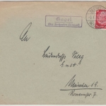 DR - Gagel ü. Seehausen (Altmark), Landpost-Ra2 a. Brief n. München 1936