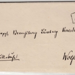 Preussen/Hannover - Stendal Stadt (1858), Ra2 a. Dienstbrief n. Wolfenbüttel
