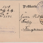DR - Salzwedel 1918, Karte/Frei d. Ablösung/Kreisschulinspektion n.