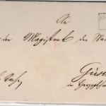 Preussen - Seehausen 24/3 (1855), Dienstbrief n. Güsten, mit Inhalt