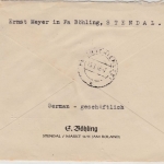 All.Bes./Kontrollrat - 3x24+12 Pfg. Ziffer Einschreibebrief Stendal - Prien 1946