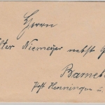 All.Bes. - Badel ü. Salzwedel 1947, Poststelle I, Brief n. Barnbeck, ohne Inhalt