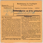 DR - 50+25 Pfg. AH, Paketkarte Osterburg (Altm) - Regensburg 1943, rs. Stempel !