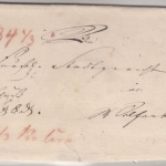 Braunschweig - Hasselfelde (1825), L1 a. Postvorschußbrief n. Wolfenbüttel