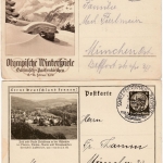 DR - Zöppritzhaus + Schneefernerhaus 1936/37 je a. GA-Karte