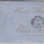 Bremen/Bayern - Thurn&Taxis PA Bremen - Nürnberg 1859, 12 Kr. Portobrief
