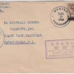 Philippinen/jap. Besetzung - 5 C. a. 1 P., FDC Manila - Caloocan 1943