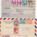 Peru - 2 Lufpo-Einschreibebriefe i.d. SCHWEIZ, Lima - Luzern 1946/47