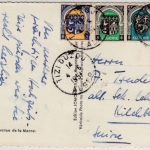 Algerien - 10+5+2+1 F. Wappen, Karte i.d. SCHWEIZ, Tizi Ouzou - Kirchberg 1951