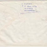 Zimbabwe - 3x21 C. Odzani-Wasserfälle, Lupo-Brief Gweru - Hilden 1982