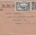 Sierra Leone - 2 Sh + 6 P. George/Landschaften, Lupo-Brief n. USA, New England -
