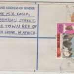 Sierra Leone - 20 C. Einschreibe-GA-Umschlag + Zusatz, Freetown - Frankfurt 1979