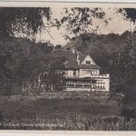 Saarland - Saarbrücken Forsthaus Deutschmühlenweiher, sw-Fotokarte gelaufen 1934