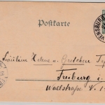 Baden-Württemberg - Ravensburg Räuberhöhle, Farb-Litho, gelaufen 1896