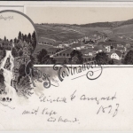 Baden-Württemberg - Todtnauberg, sw-Gruss aus Litho, beschriftet/ungelaufen 1897