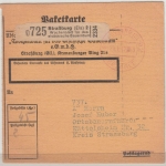 DR - Straßburg 2 - 1942, Gebühr bezahlt, Paketkarte/Selbstbucher n. Küttolsheim