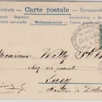 DR - Strassburg (Elsass) - Saales Bahnpost Zug 635, Karte v. Saales - Lucy 1901