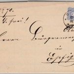 DR - 20 Pfg./Zw.steg, Brief K1 Baar - Epfig 1886, Inhalt: Strafliste !!