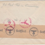 DR - 25 Pfg. AH, Zensurbrief i.d. SCHWEIZ, Fels (Moselland) - Luzern 1942