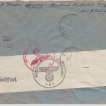 Dt.Bes.Elsaß - 25 Pfg. Hindenburg/Überdruck, Zensurbrief n. FRANKREICH 1941