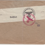 Dt.Bes.Elsaß - 25 Pfg. Hindenburg/Überdruck Zensurbrief i.d. SCHWEIZ Mülhausen