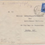 Dt.Bes.Elsaß - 25 Pfg. Hindenburg/Überdruck, Zensurbrief n. FRANKREICH 1941