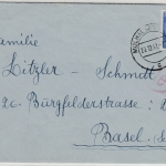 Dt.Bes.Elsaß - 25 Pfg. Hindenburg/Überdruck, Zensurbrief i.d. SCHWEIZ, Mülhausen