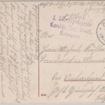 Elsass - Wangenburg, farb. Gesamtansicht/Feldpost, gelaufen v. Dachstein 1917