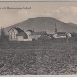 Elsass - Wünheim m. Hartmannsweilerkopf, sw-Ansichtskarte, ungelaufen ca. 1915