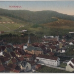 Elsass - Schirmeck, farb. Gesamtansicht, gelaufen/Feldpost 1914