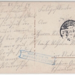 Elsass - Schirmeck, farb. Gesamtansicht, gelaufen/Feldpost 1914