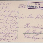 Elsass - Weißer See (Hochvogesen), farb. Ansichtskarte, gelaufen/Feldpost 1915