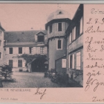 Elsass - Colmar, Städtische Sparkasse, sw-AK, gelaufen 1899