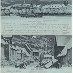 Elsass - Colmar - Rappplatz, Lauch - 2 Mondscheinlitho-AK/Winteraufnahmen 1898