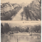 Elsass - Strassburg, 13 alte Ansichtskarten (Zeppelin, Bahnhof, etc.)