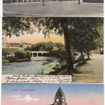 Lothringen - Metz, 3 alte Ansichtskarten (Bahnhof, Stadttheater, Weideninsel)