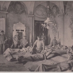 DR - Feldlazarett i.e. franz. Schloss, sw-Ansichtskarte, ungelaufen ca. 1915