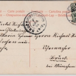 DR - Reichsbanknoten u. Pilze, farb. Ansichtskarte, gelaufen Münster 1906