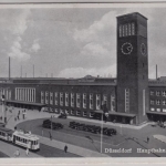 Nordrhein-Westfalen - Düsseldorf Hauptbahnhof, sw-Fotokarte, gelaufen 1940