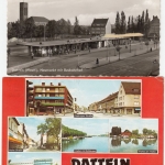 Nordrhein-Westfalen - Datteln, 4 sw- bzw. farb. AK (Busbahnhof etc.) ex 60/70er